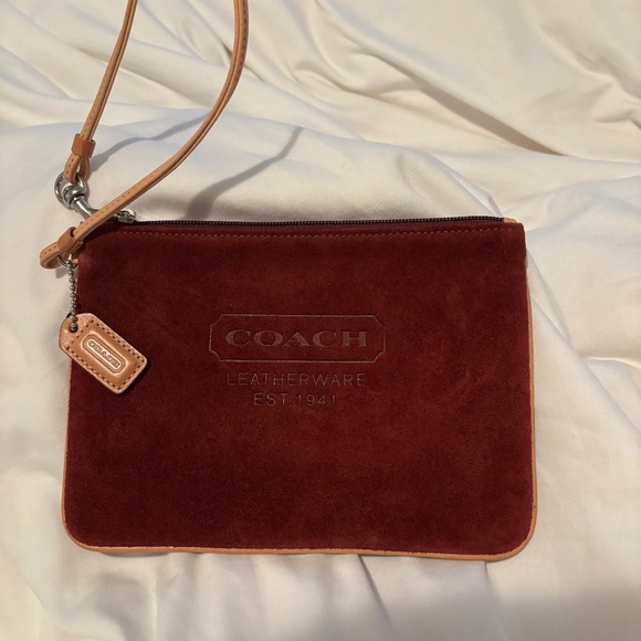 Coach suede wristlet - Picture 1 of 3